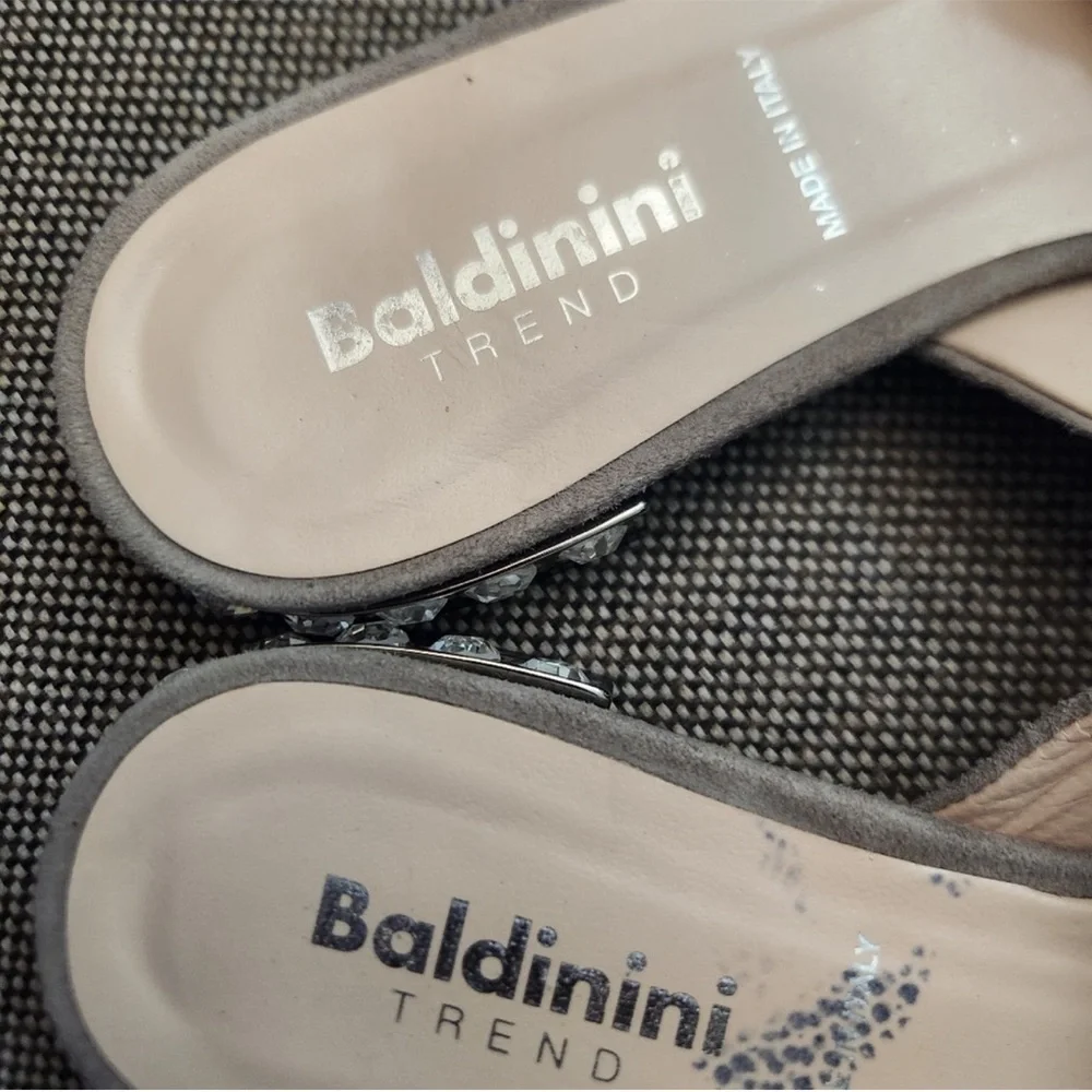 Baldinini Women's Gray Slide Sandals size 7 - Picture 5 of 6